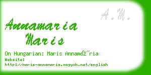 annamaria maris business card